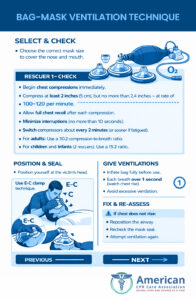 Bag mask ventilation checking ACCA